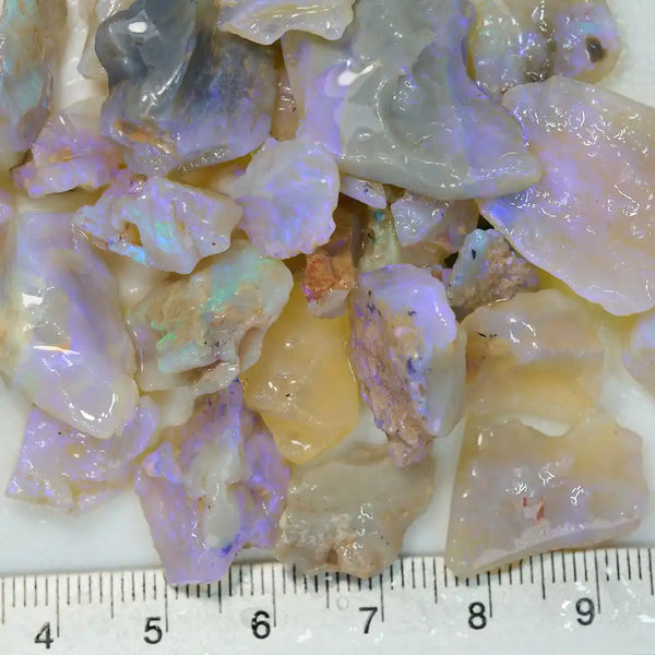 62.7 Cts Australian Rough Black Opal Parcel, Lightning Ridge - Potch A Colour Offcuts Cmr 62.7 Cts Australian Rough Black Opal Parcel, Lightning Ridge - Potch A Colour Offcuts Cmr