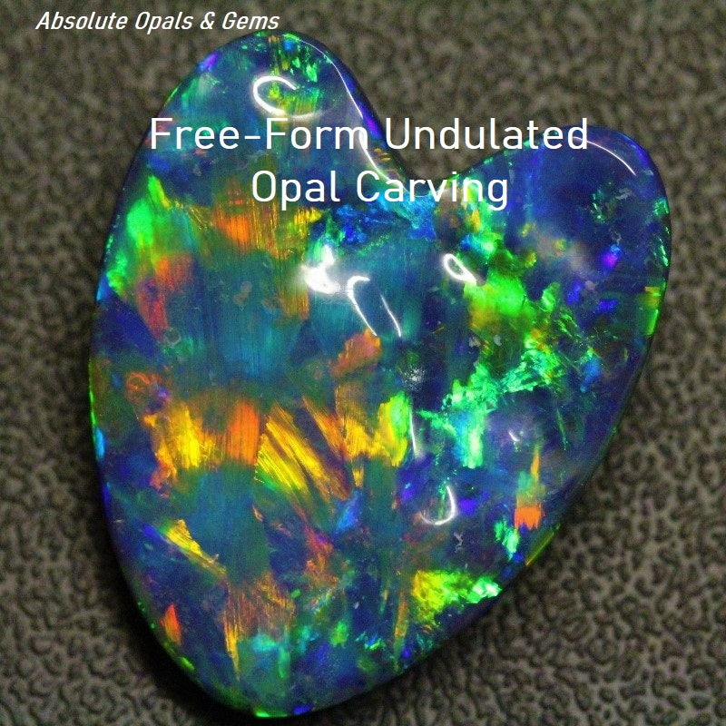 
                  FREE-FORM UNDULATED OPAL CARVING
                