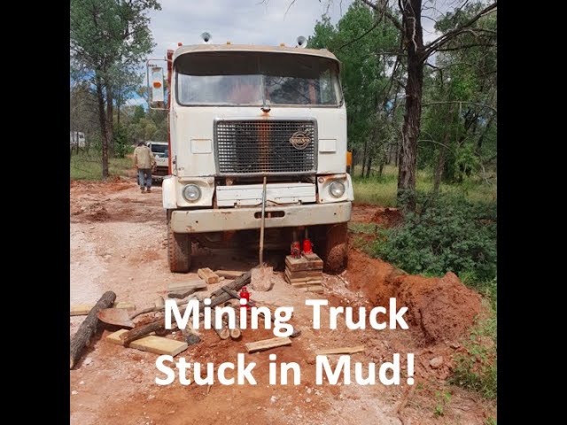 
                  Mining Truck Full of Opal, Stuck in Mud !
                