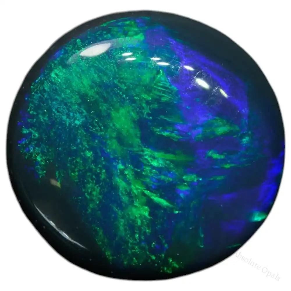 0.51 cts Black Opal Lightning Ridge Solid Cut Stone Black Opal