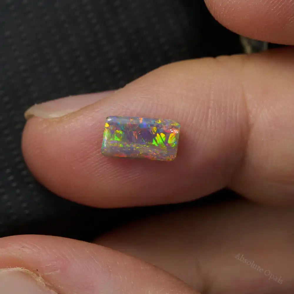0.55 cts Dark Opal Lightning Ridge Solid Stone Semi Black Opal