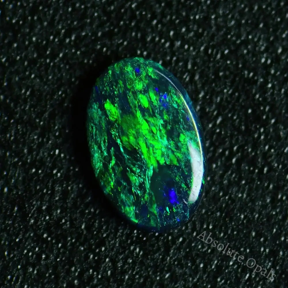 Australian Black Opal Solid Lightning Ridge