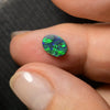 0.68 cts Black Opal Lightning Ridge Solid Stone Black Opal