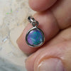 0.70g Lightning Ridge Solid Opal Pendant Silver L 19.4 mm Jewellery