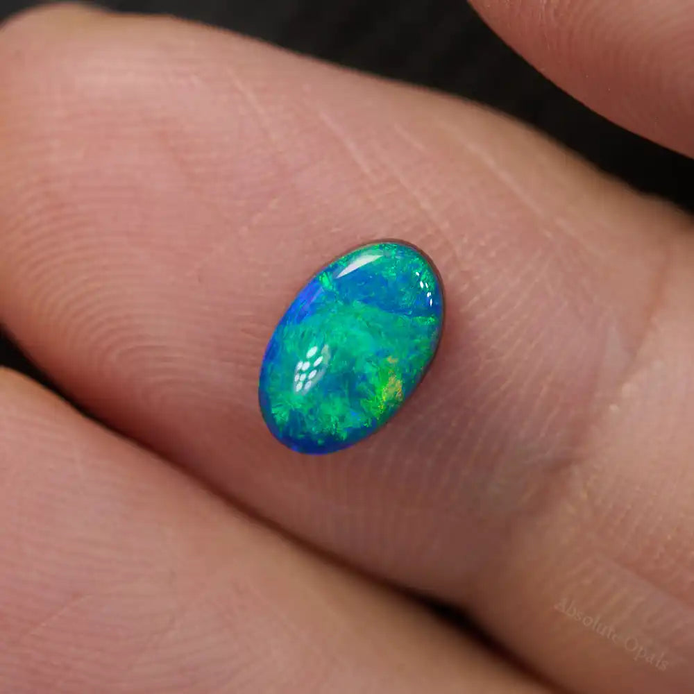 0.77 cts Doublet Opal Stone Lightning Ridge Doublet Opal