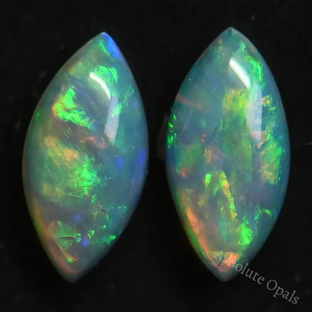 0.80 Cts Opal Cabochon Pairs Australian Solid Stone South Australia Light