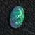 0.83Cts Australian Lightning Ridge Solid Opal Cabochon Semi Black