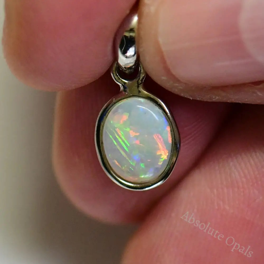 solid opal pendant