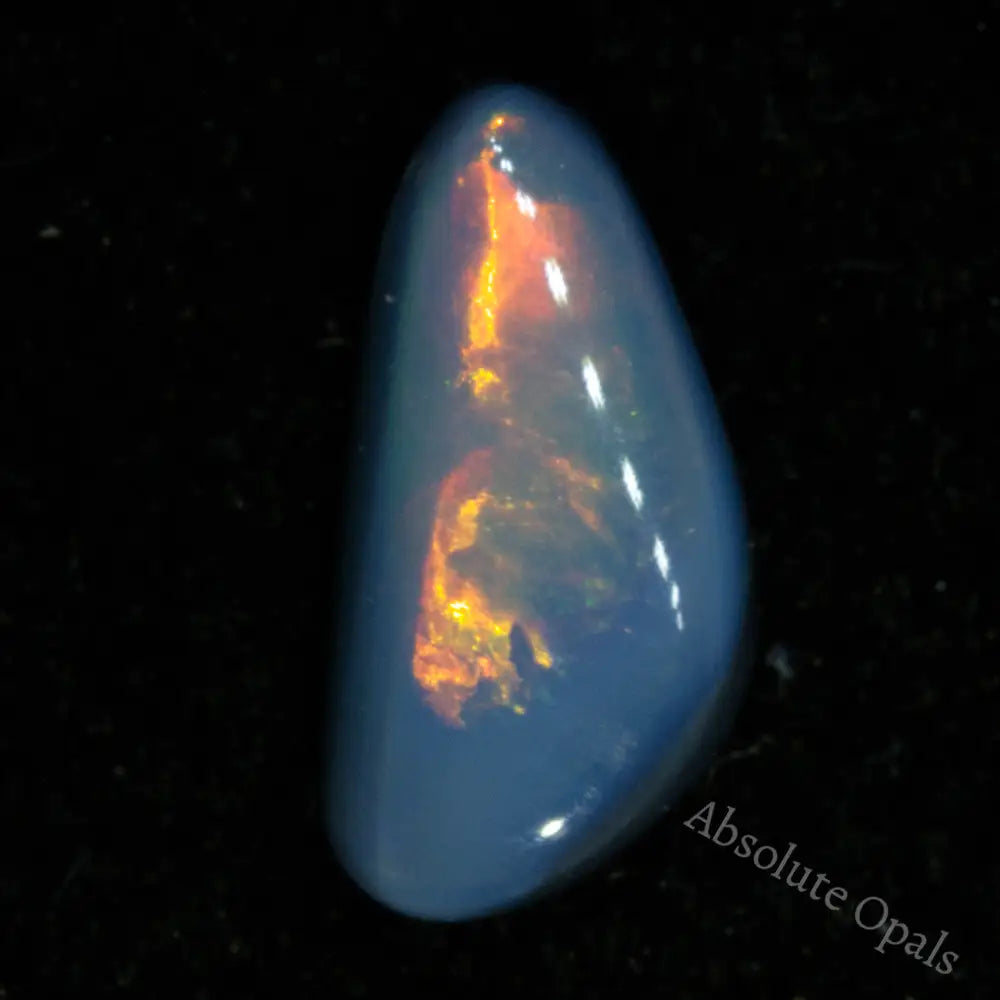 0.86 Cts Australian Dark Opal Solid Lightning Ridge Stone Semi Black