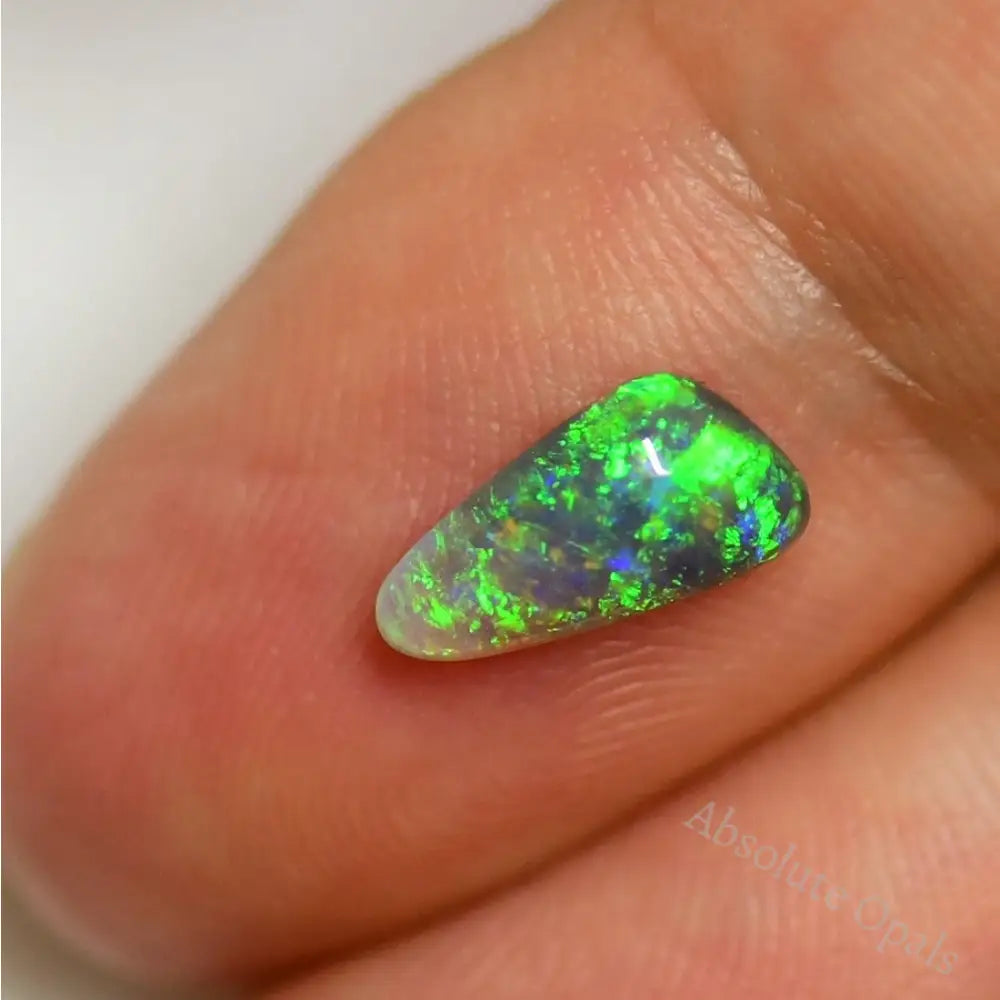 0.89 Cts Australian Black Opal Solid Stone Lightning Ridge