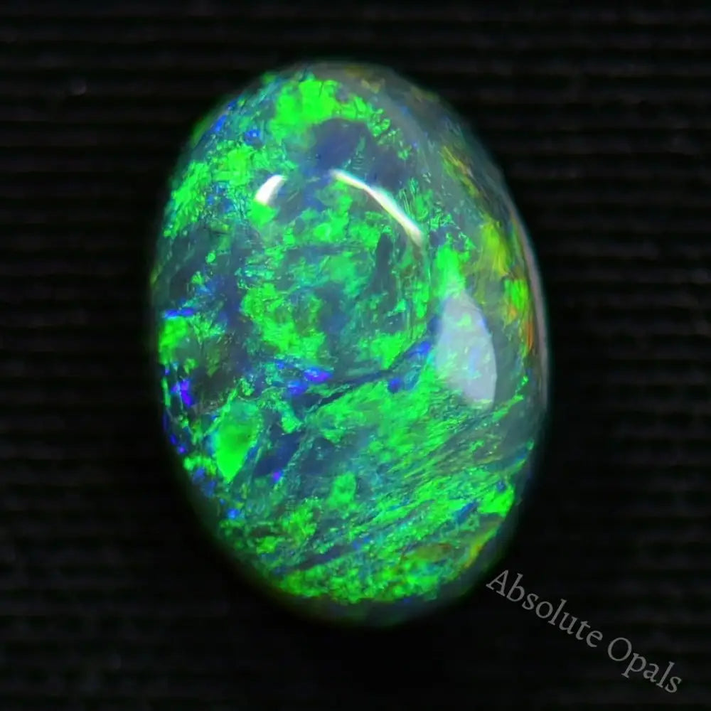 Australian Semi Black Opal Solid Lightning Ridge