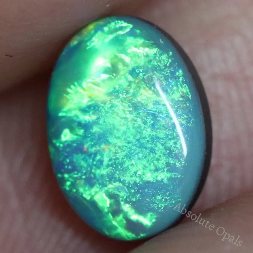 0.95 Cts Australian Opal Doublet Stone Cabochon
