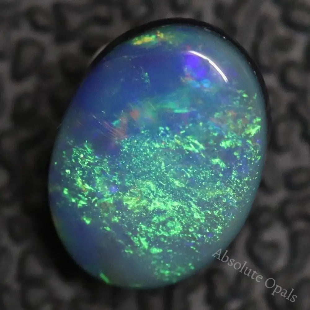 0.95 Cts Australian Opal Doublet Stone Cabochon