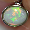 1.0 G Australian Lightning Ridge Solid Opal Pendant Silver L 18.0 Mm Jewellery