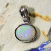 1.0 G Australian Lightning Ridge Solid Opal Pendant Silver L 18.0 Mm Jewellery