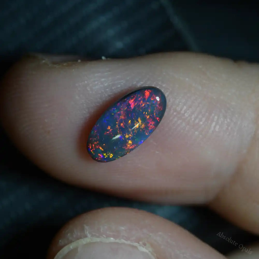Black Opal Lightning Ridge Solid Stone