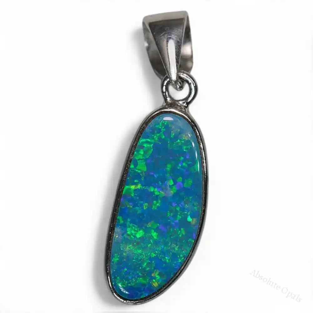 Doublet Opal Pendant with Sterling Silver 