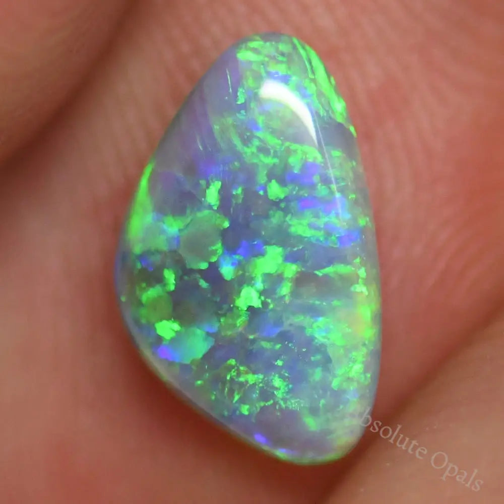 1.05 Cts Australian Semi Black Solid Opal Lightning Ridge
