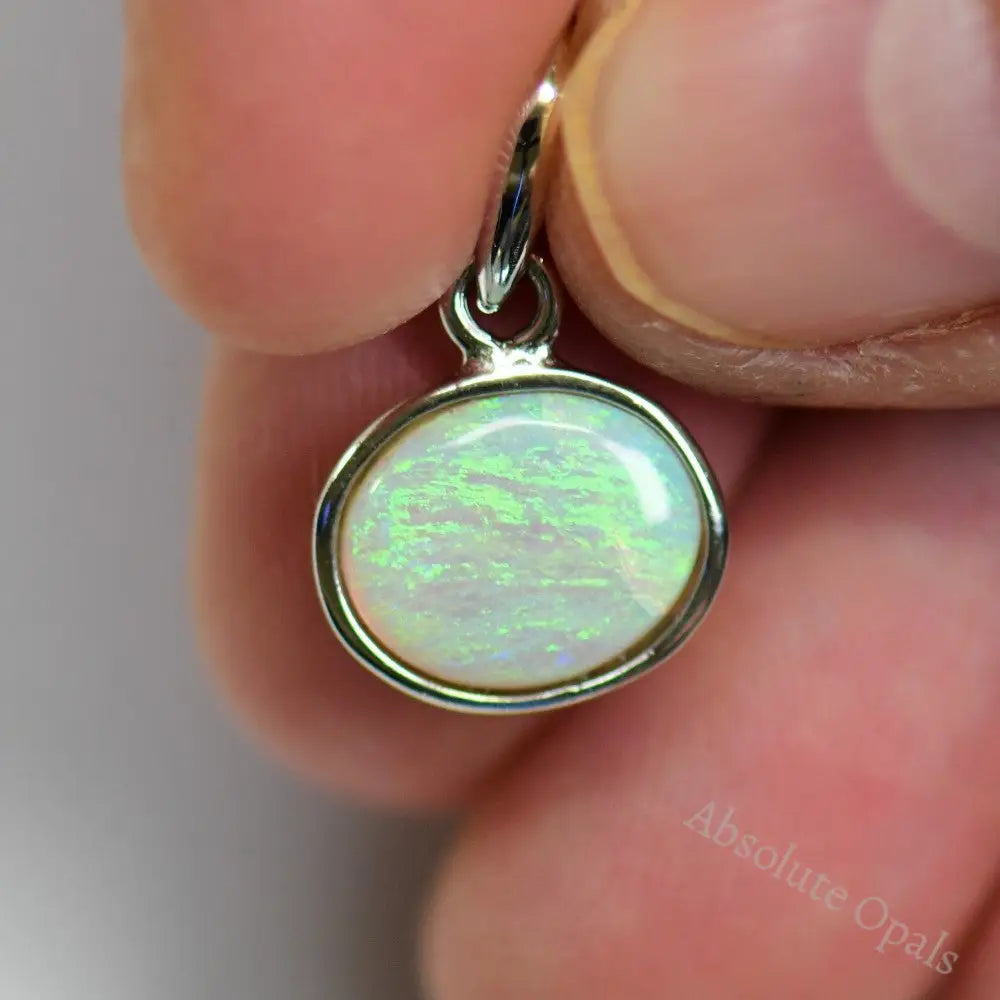 opal solid pendant