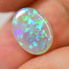 1.10 Cts Australian Semi Black Solid Opal Lightning Ridge Crystal