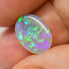 1.10 Cts Australian Semi Black Solid Opal Lightning Ridge Crystal