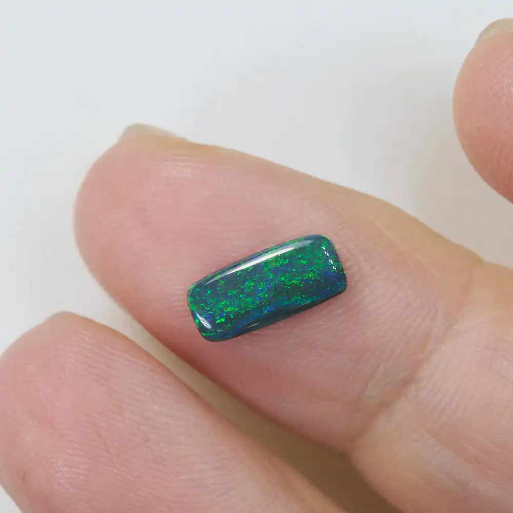 1.12 cts Black Opal Lightning Ridge Solid Cut Stone Black Opal