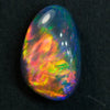 1.12 cts Doublet Opal Stone from Lightning Ridge, showcasing vibrant red and multicolour flashes.