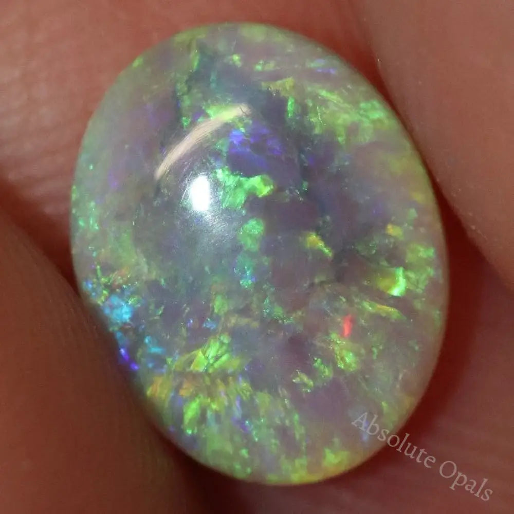 1.14 Cts Australian Semi Black Opal Solid Lightning Ridge Cabochon Loose Stone
