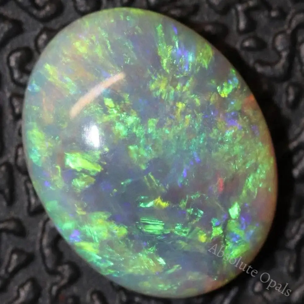 1.14 Cts Australian Semi Black Opal Solid Lightning Ridge Cabochon Loose Stone