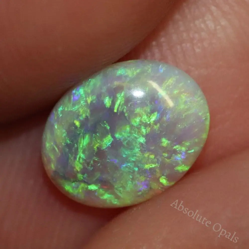 1.14 Cts Australian Semi Black Opal Solid Lightning Ridge Cabochon Loose Stone