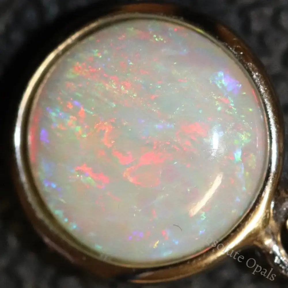 1.18G Australian Lightning Ridge Solid Opal Pendant Silver L19.6 Mm Jewellery