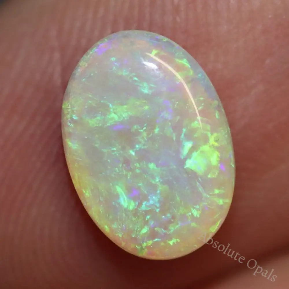 1.20 Cts Crystal Opal Cabochon Australian Solid Cut Loose Gem Stone Lightning Ridge Light