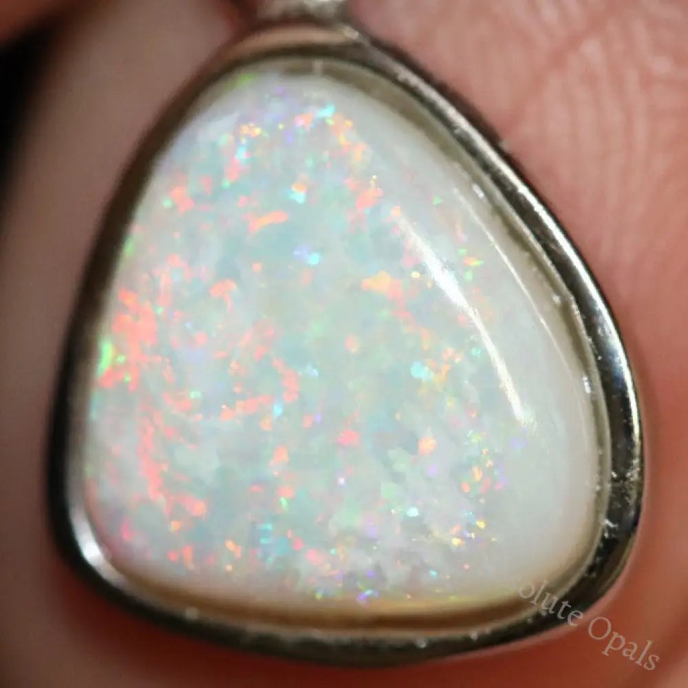 1.20 G Australian Lightning Ridge Solid Opal Pendant Silver L 10.9 Mm Jewellery