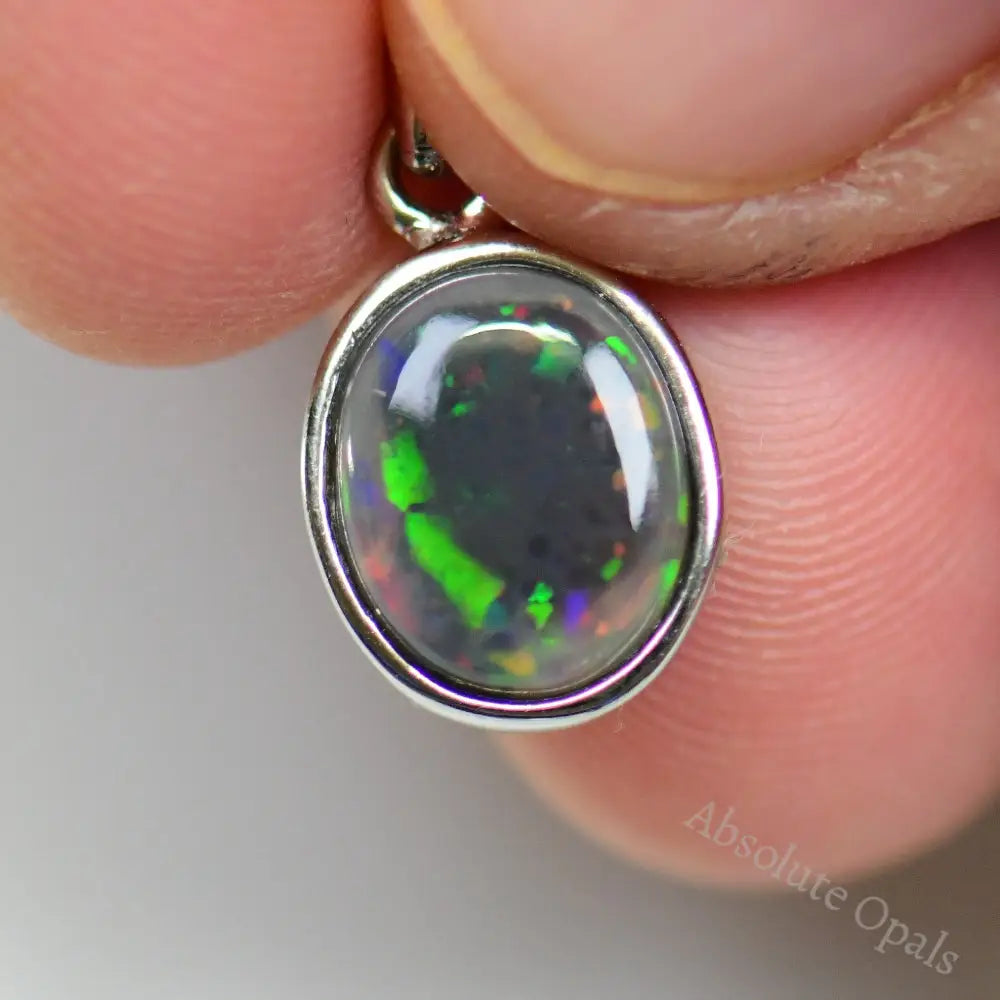 silver gemstone pendant