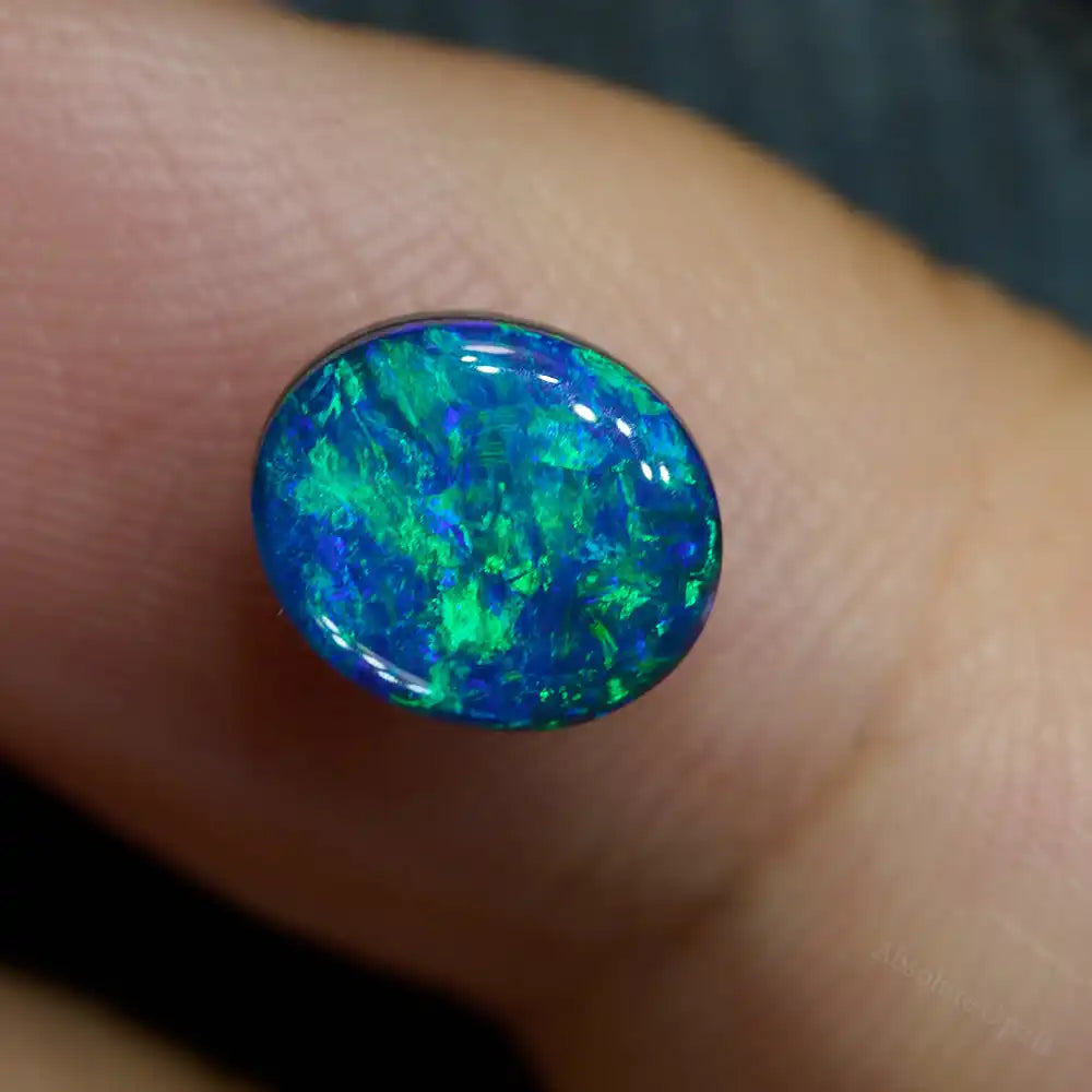 1.24 cts Doublet Opal Stone Lightning Ridge Doublet Opal