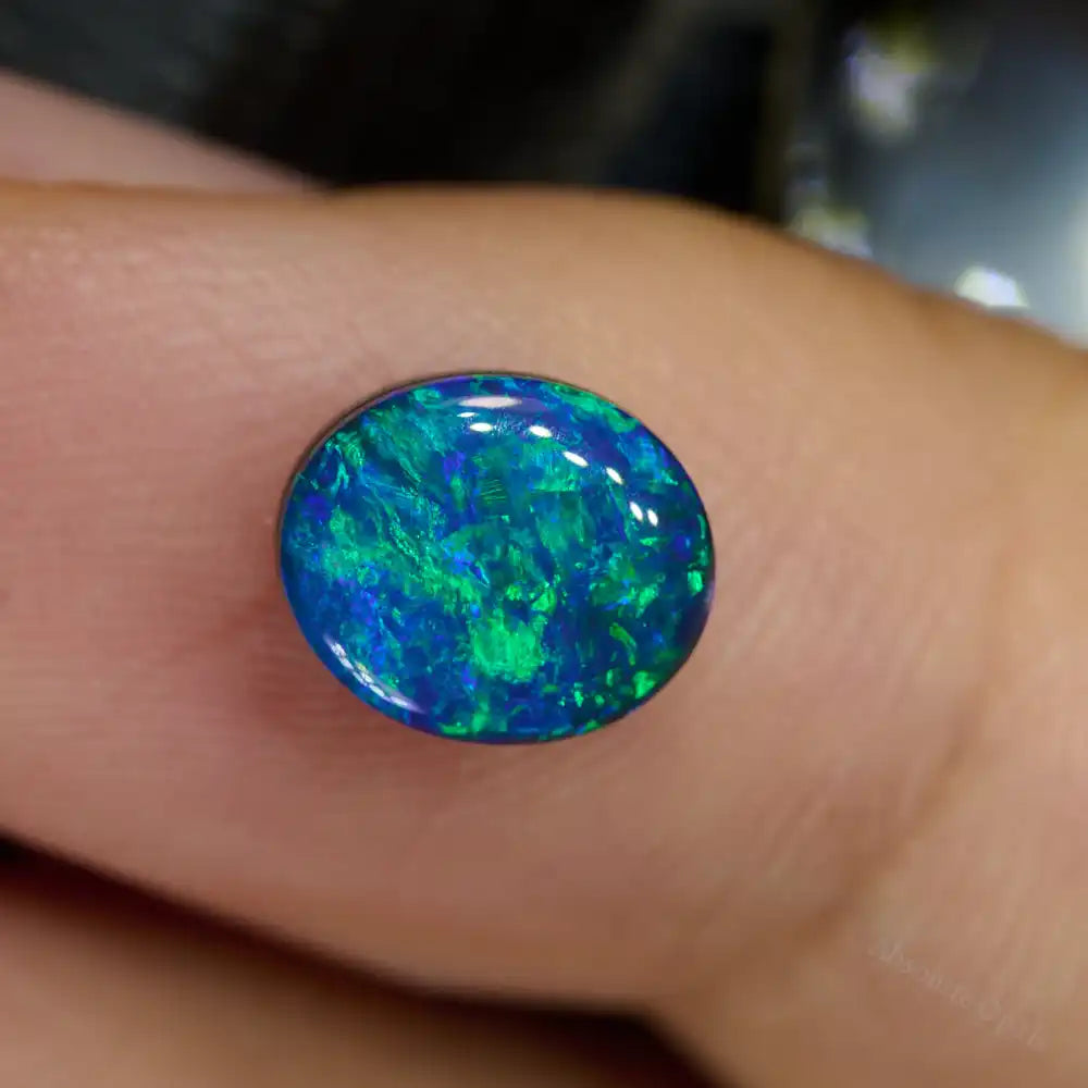 1.24 cts Doublet Opal Stone Lightning Ridge Doublet Opal