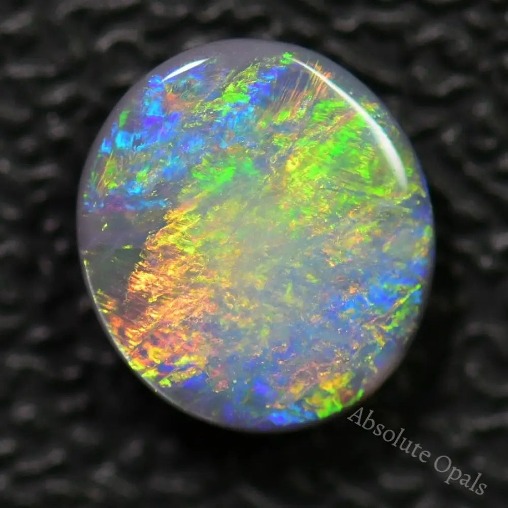 1.25 Cts Australian Black Opal Solid Stone Lightning Ridge