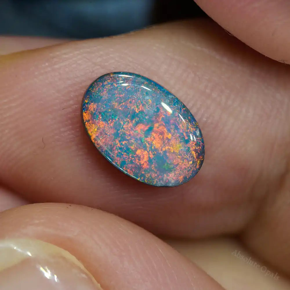 1.25 cts Doublet Opal Stone Lightning Ridge Doublet Opal