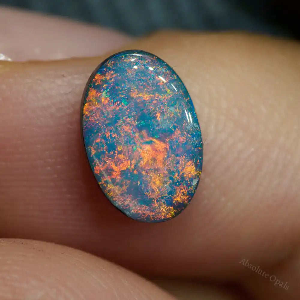 1.25 cts Doublet Opal Stone Lightning Ridge Doublet Opal