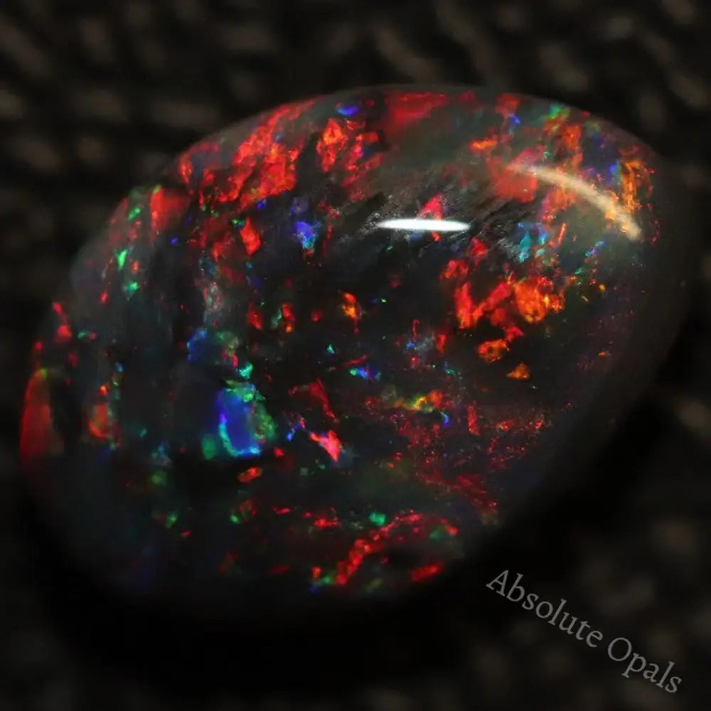 1.26 cts Australian Black Opal Lightning Ridge, Solid Stone