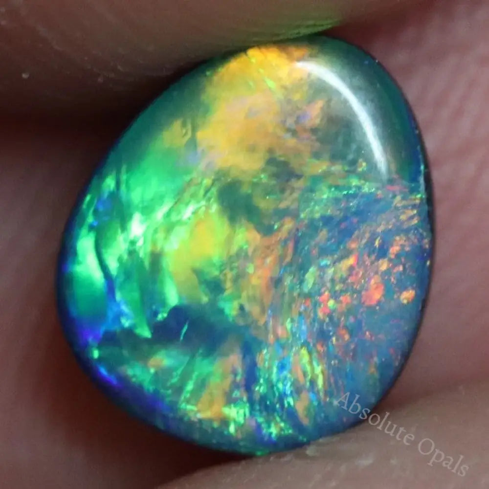 1.30 Cts Australian Opal Doublet Stone Cabochon