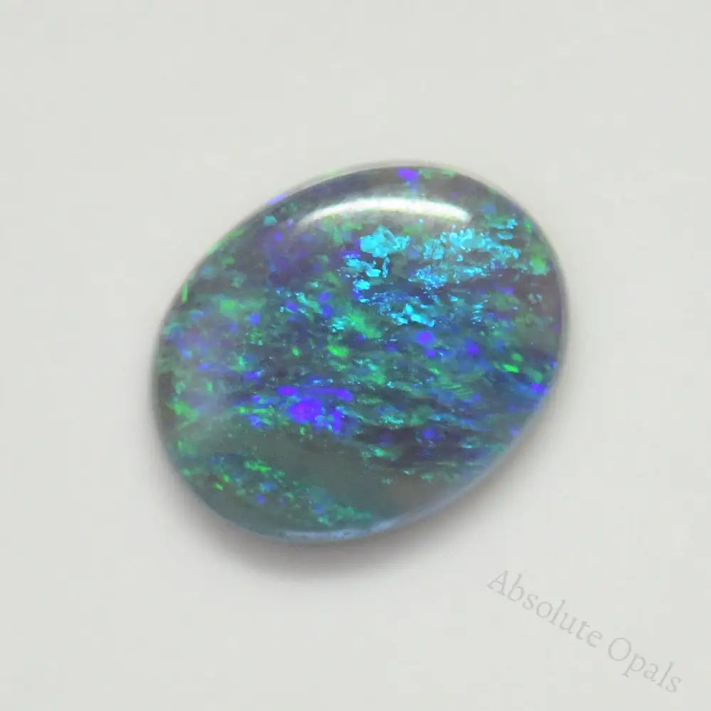 1.30 Cts Australian Semi Black Opal Solid Lightning Ridge