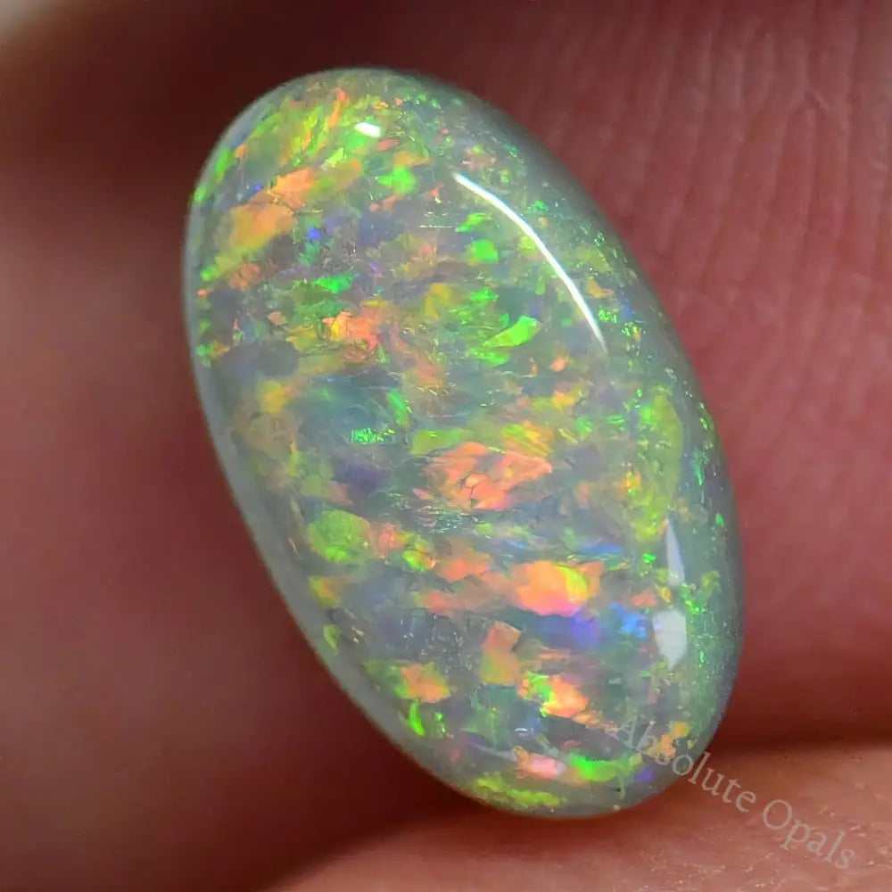 1.30 Cts Australian Semi Black Opal Solid Lightning Ridge