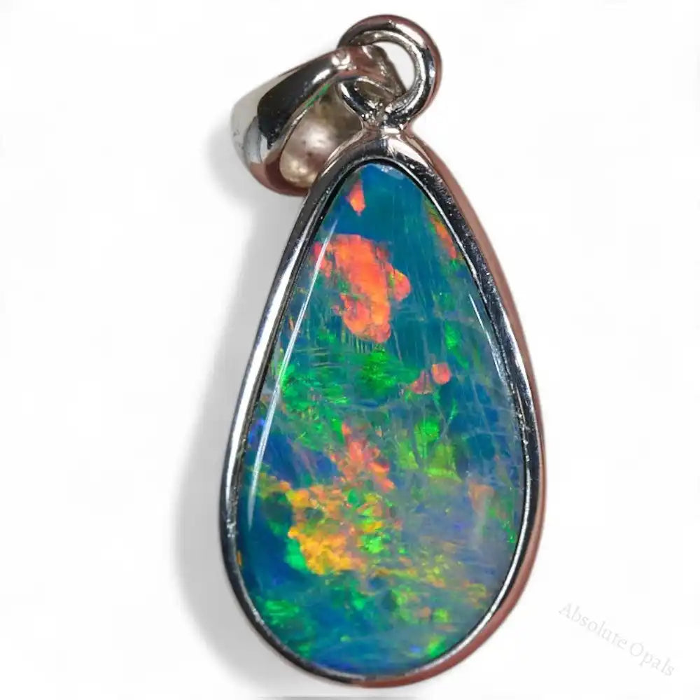 1.37 g Doublet Opal Pendant with Sterling Silver: L 25.9 mm Jewellery