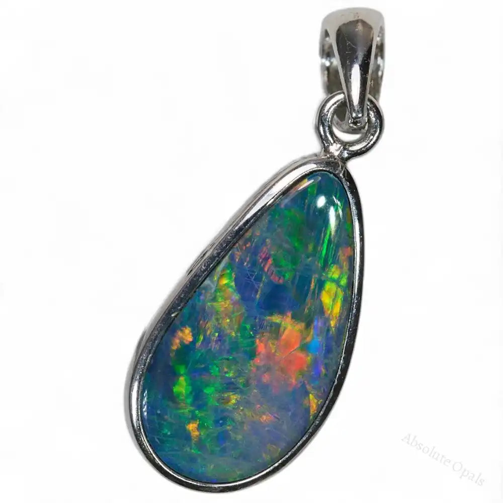 1.37 g Doublet Opal Pendant with Sterling Silver: L 25.9 mm Jewellery