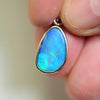 1.38 G Australian Doublet Opal With Silver Pendant: L 22.6 Mm Jewellery
