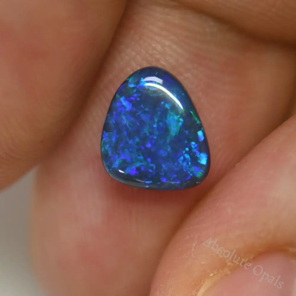 1.42 Cts Australian Black Solid Opal Lightning Ridge Cmr
