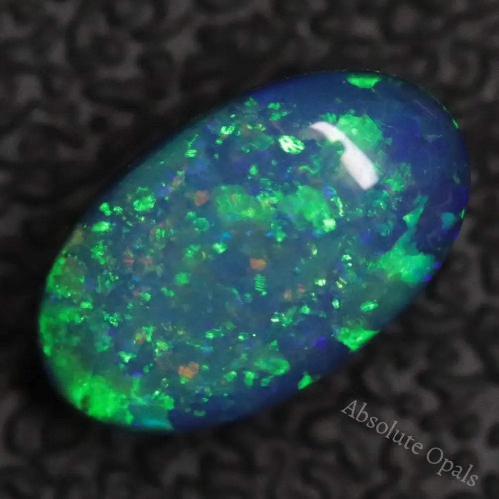 1.45 Cts Australian Opal Doublet Stone Cabochon Lightning Ridge