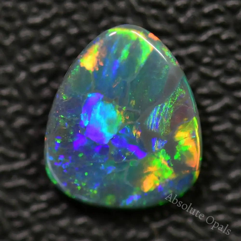 1.51 Cts Australian Black Opal Solid Stone Lightning Ridge