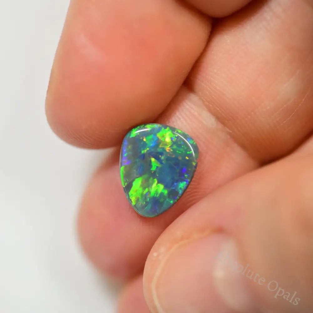1.51 Cts Australian Black Opal Solid Stone Lightning Ridge